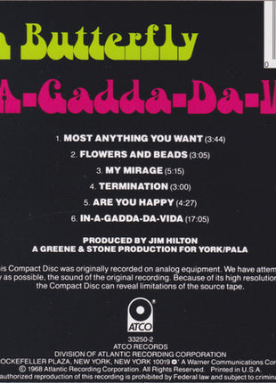Iron Butterfly : In-A-Gadda-Da-Vida (CD, Album, RE, SRC)