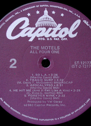 The Motels : All Four One (LP, Album, Win)