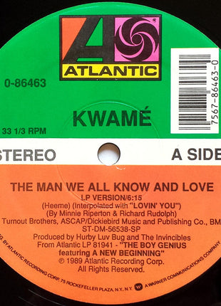 Kwamé : The Man We All Know And Love (12", Spe)
