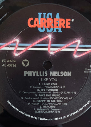 Phyllis Nelson : I Like You (LP, Album)