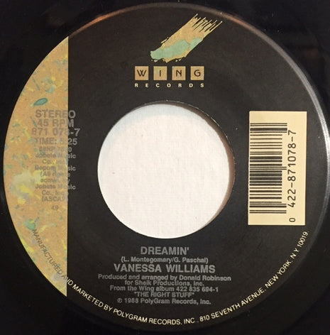 Vanessa Williams : Dreamin' (7", 49)