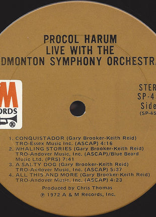 Procol Harum In Concert With The Edmonton Symphony Orchestra : Live (LP, Album, Ter)