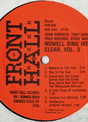 John Roberts (11), Tony Barrand, Fred Breunig, Steve Woodruff : Nowell Sing We Clear, Vol. 3 (LP, Album)