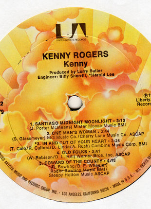 Kenny Rogers : Kenny (LP, Album, All)