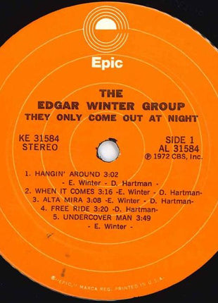 The Edgar Winter Group : They Only Come Out At Night (LP, Album, RP, Gat)