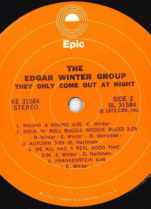 The Edgar Winter Group : They Only Come Out At Night (LP, Album, RP, Gat)