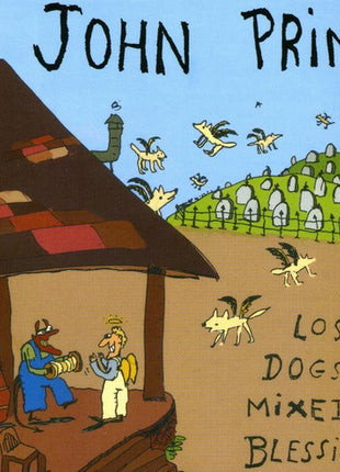 the album cover for John Prine - Lost Dogs & Mixed Blessings