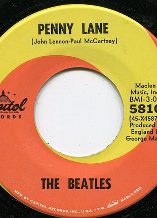 The Beatles : Strawberry Fields Forever / Penny Lane (7", Single, Scr)