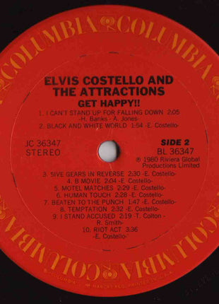 Elvis Costello And The Attractions* : Get Happy!! (LP, Album)
