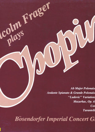 Malcolm Frager, Chopin* : Malcolm Frager Plays Chopin (LP, Album, Gat)