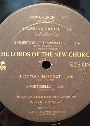 The Lords Of The New Church* : The Lords Of The New Church (LP, Album, EDP)