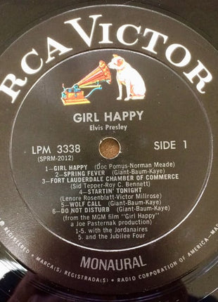 Elvis Presley : Girl Happy (LP, Album, Mono, Roc)