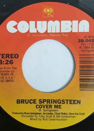 Bruce Springsteen : Cover Me (7", Single, Pit)