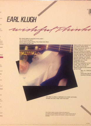 Earl Klugh : Wishful Thinking (LP, Album, Win)