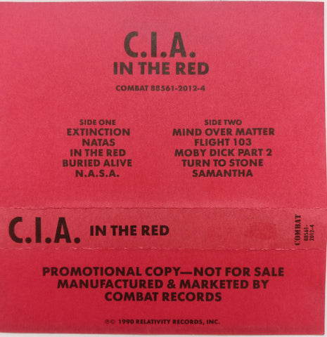 C.I.A. (10) : In The Red  (Cass, Album, Promo)
