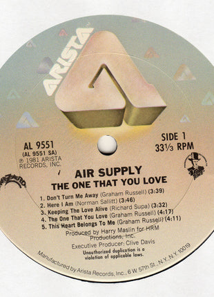 Air Supply : The One That You Love (LP, Album, Ter)