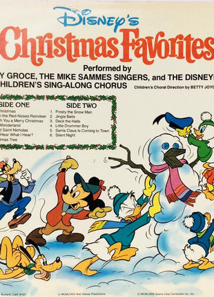 Larry Groce, Mike Sammes Singers And The Disneyland Children's Sing-along Chorus : Disney's Christmas Favorites (LP)