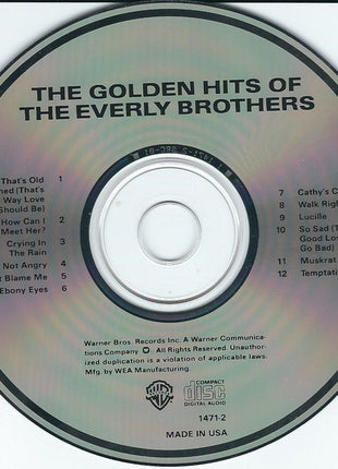 Everly Brothers : The Golden Hits Of The Everly Brothers (CD, Comp, RE)