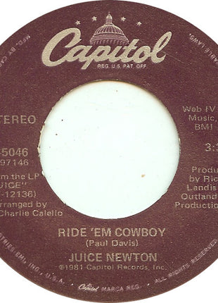 Juice Newton : The Sweetest Thing (I've Ever Known) (7", Single, Win)