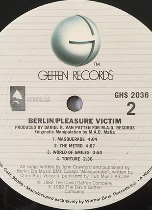 Berlin : Pleasure Victim (LP, Album, Club, RE)