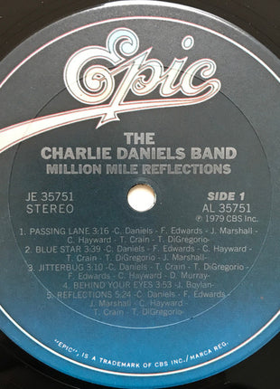 The Charlie Daniels Band : Million Mile Reflections (LP, Album, Pit)