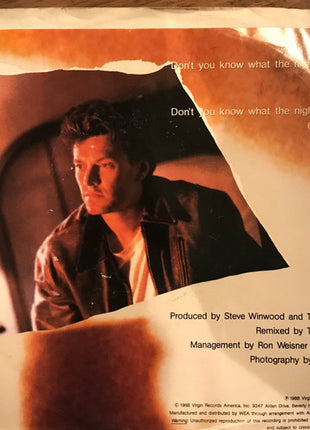 Steve Winwood : Don't You Know What The Night Can Do? (7", Single)