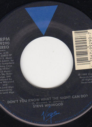 Steve Winwood : Don't You Know What The Night Can Do? (7", Single)