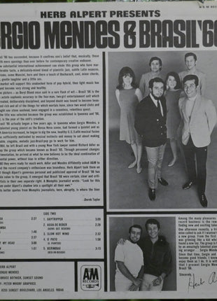 Herb Alpert Presents Sérgio Mendes & Brasil '66 : Herb Alpert Presents Sergio Mendes & Brasil '66 (LP, Album, RP, Pit)