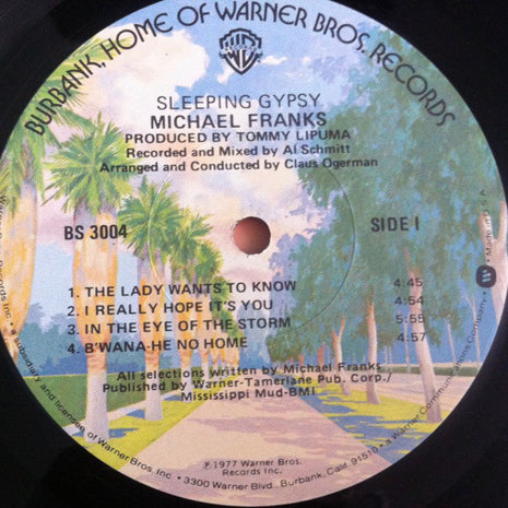Michael Franks : Sleeping Gypsy (LP, Album, Los)