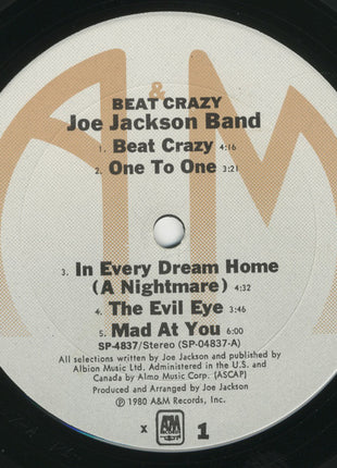 Joe Jackson Band : Beat Crazy (LP, Album, X -)