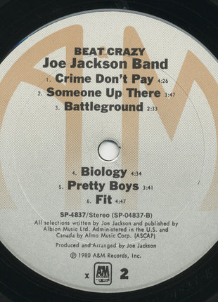 Joe Jackson Band : Beat Crazy (LP, Album, X -)
