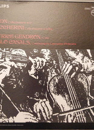 Joseph Haydn / Luigi Boccherini - Maurice Gendron, Pablo Casals Conducting The Orchestre Des Concerts Lamoureux : Cello Concerto In D / Cello Concerto In B Flat (LP)