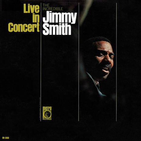 Jimmy Smith : Live In Concert - The Incredible Jimmy Smith (LP, Album, Mono)