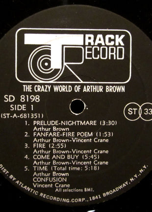 The Crazy World Of Arthur Brown : The Crazy World Of Arthur Brown (LP, Album, Pit)