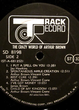 The Crazy World Of Arthur Brown : The Crazy World Of Arthur Brown (LP, Album, Pit)