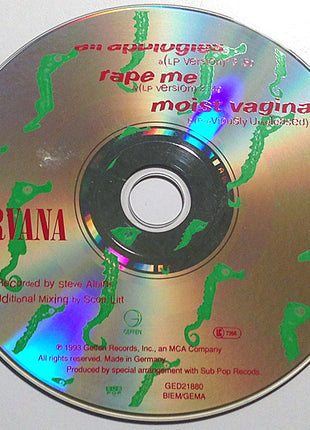 Nirvana : All Apologies • Rape Me (CD, Single, RP)