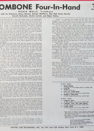 Dickie Wells : Trombone Four-In-Hand (LP, Album, RE)