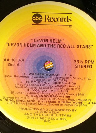 Levon Helm And The RCO All-Stars : Levon Helm And The RCO All-Stars (LP, Album, Kee)