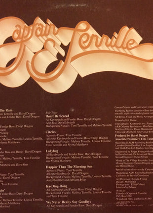 Captain And Tennille : Come In From The Rain (LP, Album, Pit)
