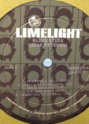 Oscar Peterson : Blues Etude (LP, Album, Mono, Mer)