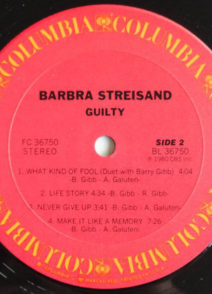 Barbra Streisand : Guilty (LP, Album, Gat)