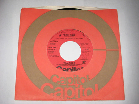 Tavares : Free Ride (7", Mono, Promo)