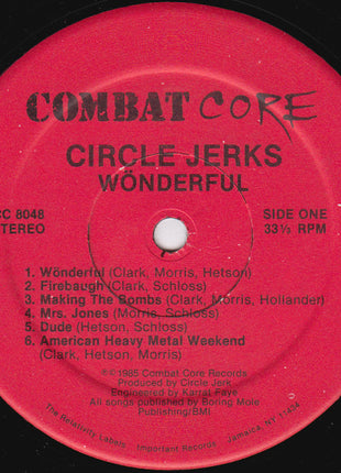 Circle Jerks : Wönderful (LP, Album, Red)