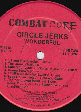 Circle Jerks : Wönderful (LP, Album, Red)
