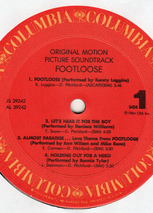 Various : Footloose (Original Motion Picture Soundtrack) (LP, Comp, Pit)