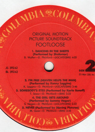 Various : Footloose (Original Motion Picture Soundtrack) (LP, Comp, Pit)