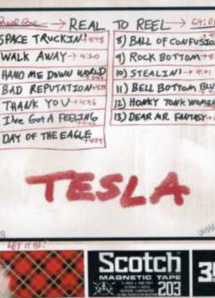 the album cover for Tesla - Real to Reel