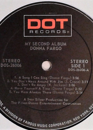 Donna Fargo : My Second Album (LP, Album, Gat)