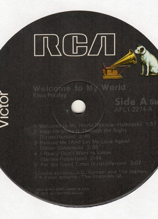 Elvis Presley : Welcome To My World (LP, Comp, Ind)