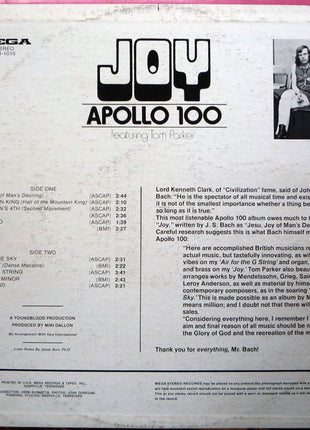 Apollo 100 : Joy (LP, Album)